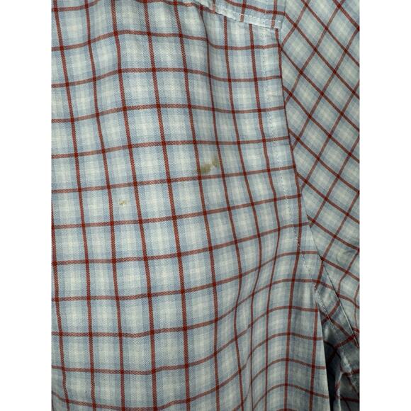 Perry Ellis Button Down Shirt Mens XXL Long Sleeve Plaid READ DESCRIPTION - Picture 8 of 10
